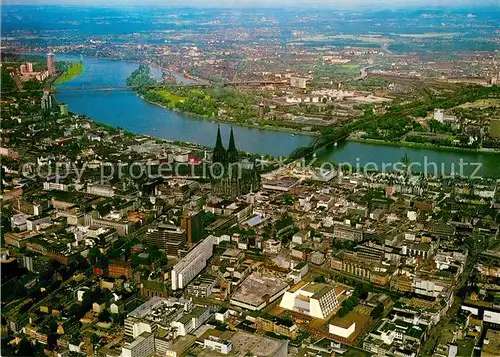 AK / Ansichtskarte Koeln Rhein Fliegeraufnahme Kat. Koeln