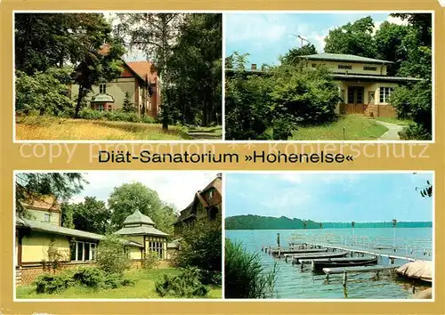 AK / Ansichtskarte Rheinsberg Diaet Sanatorium Hohenelse  Kat. Rheinsberg