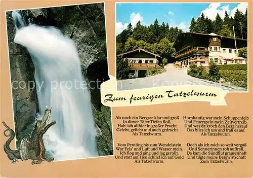 AK / Ansichtskarte Oberaudorf Alpengasthof Zum feurigen Tatzelwurm Kat. Oberaudorf