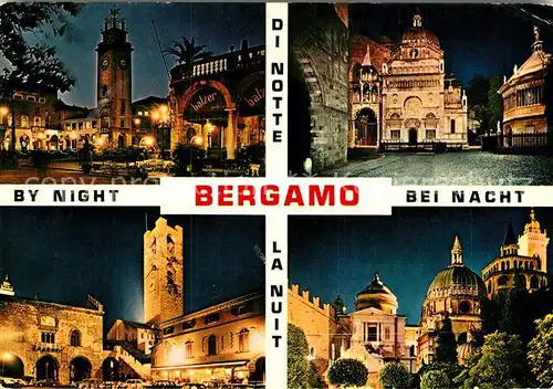 AK / Ansichtskarte Bergamo bei Nacht Kat. Bergamo