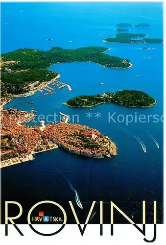 AK / Ansichtskarte Rovinj Istrien Fliegeraufnahme Kat. Hrvatska
