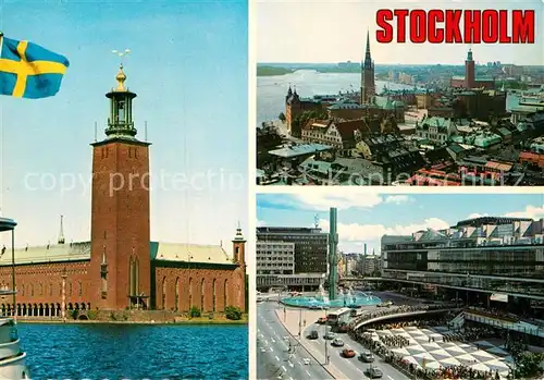 AK / Ansichtskarte Stockholm Fliegeraufnahme Ortspartein  Kat. Stockholm
