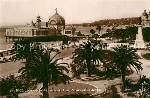 AK / Ansichtskarte Nice Alpes Maritimes Jardins du Roi Albert I et Palais de la Jetee Kat. Nice