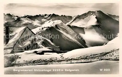 AK / Ansichtskarte Badgastein Bergrestaurant Stubnerkogel Winterpanorama Alpen Kat. Bad Gastein
