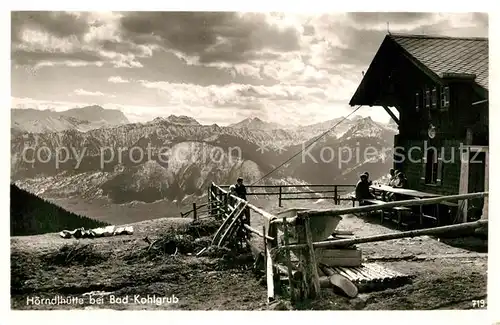 AK / Ansichtskarte Bad Kohlgrub Haerndlhuette Alpenpanorama Kat. Bad Kohlgrub