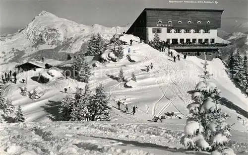 AK / Ansichtskarte Kitzbuehel Tirol Bergrestaurant Hahnenkamm Wintersportplatz Alpen Kat. Kitzbuehel