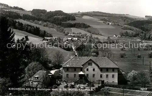 AK / Ansichtskarte Kirchschlag Buckligen Welt Hotel Leopold Landschaftspanorama