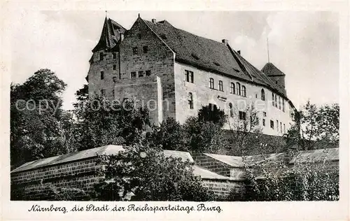 AK / Ansichtskarte Nuernberg Burg Stadt der Reichsparteitage Bromsilber Imitation Kat. Nuernberg
