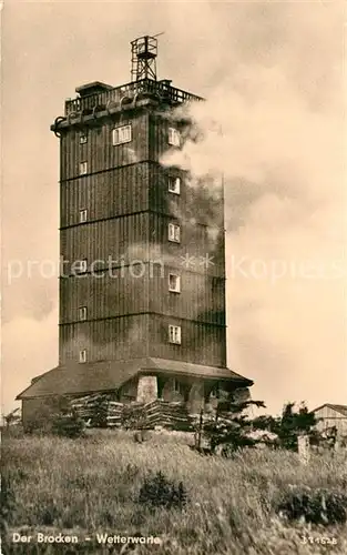 AK / Ansichtskarte Brocken Harz Wetterwarte