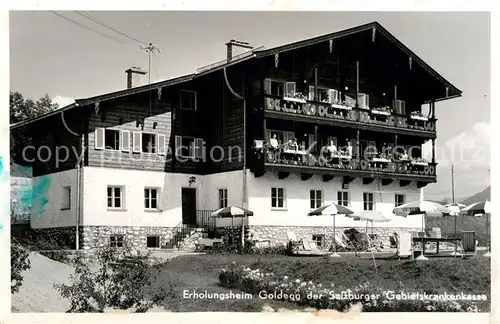 AK / Ansichtskarte Goldegg Erholungsheim der Salzburger Gebietskrankenkasse Kat. Goldegg am See