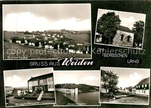 AK / Ansichtskarte Weiden Kuerten St. Anna Kapelle Alte Koelner Strasse  Kat. Kuerten