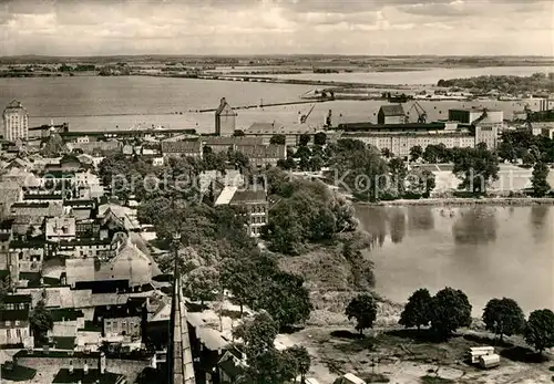 AK / Ansichtskarte Stralsund Mecklenburg Vorpommern Blick vom Kirchturm St. Marien Kat. Stralsund