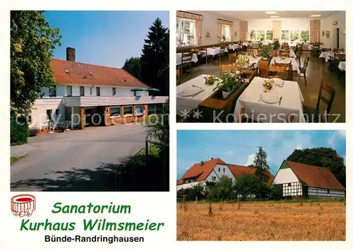 AK / Ansichtskarte Randringhausen Bad Sanatorium Kurhaus Wilmsmeier  Kat. Buende
