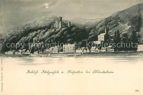 AK / Ansichtskarte Stolzenfels Burg Stolzenfels und Kapellen Kat. Koblenz Rhein