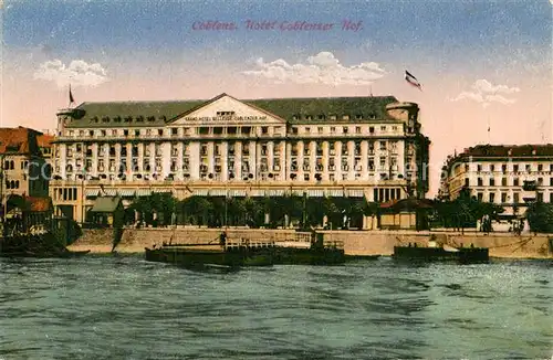 AK / Ansichtskarte Coblenz Koblenz Hotel Coblenzer Hof Kat. Koblenz Rhein