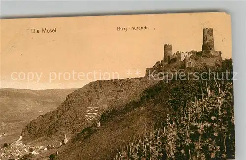 AK / Ansichtskarte Mosel Region Burg Thurandt Kat. Koblenz