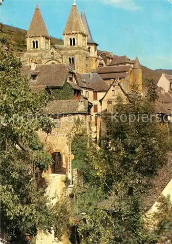 AK / Ansichtskarte Conques Aveyron Echapee sur l`Eglise Ste Foy Kat. Conques