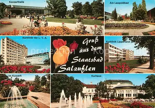 AK / Ansichtskarte Bad Salzuflen Konzerthalle Leopoldbad Kurklinik Kurpark Kurhaus  Kat. Bad Salzuflen