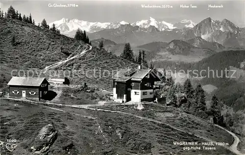 AK / Ansichtskarte Wagrain Salzburg Wagrainer Haus Berghaus gegen Hohe Tauern Kat. Wagrain