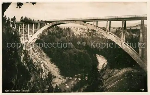 AK / Ansichtskarte Bruecken Bridges Ponts Ammerbruecke Echelsbach