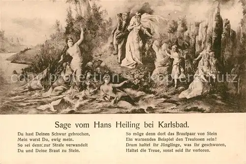 AK / Ansichtskarte Sagen Maerchen Hans Heiling Karlsbad  Kat. Maerchen und Sagen