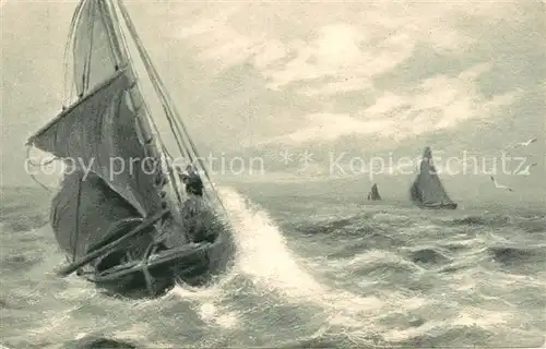 AK / Ansichtskarte Rembrandt Segelboot  Kat. Persoenlichkeiten