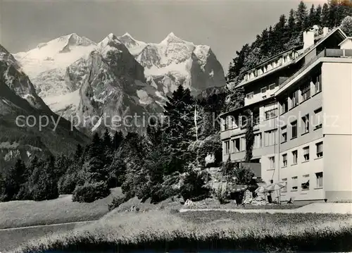 AK / Ansichtskarte Goldern Hasliberg Hotel Gletscherblick