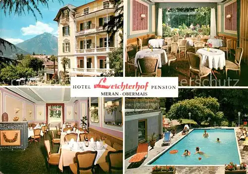 AK / Ansichtskarte Obermais Meran Hotel Leichterhof