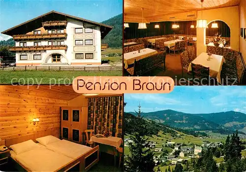 AK / Ansichtskarte Flachau Pension Braun Kat. Flachau