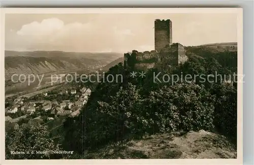 AK / Ansichtskarte Kobern Gondorf Niederburg Kat. Kobern Gondorf