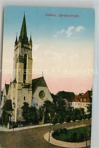 AK / Ansichtskarte Coblenz Koblenz Christuskirche Kat. Koblenz Rhein