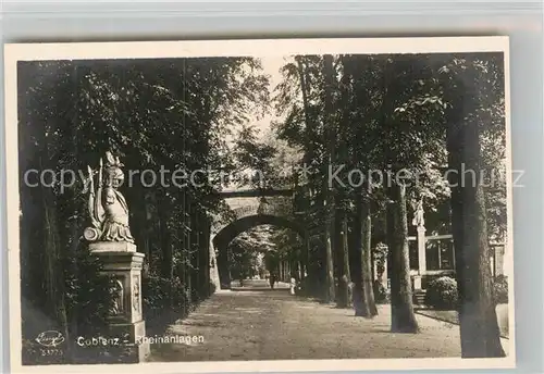 AK / Ansichtskarte Coblenz Koblenz Rheinanlagen Kat. Koblenz Rhein