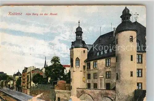 AK / Ansichtskarte Koblenz Rhein Alte Burg an der Mosel Kat. Koblenz