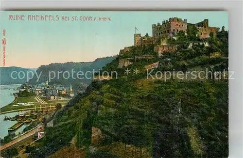 AK / Ansichtskarte St Goar Rhein Ruine Rheinfels Kat. Sankt Goar