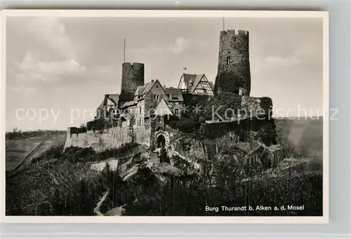 AK / Ansichtskarte Alken Koblenz Burg Thurandt Kat. Alken
