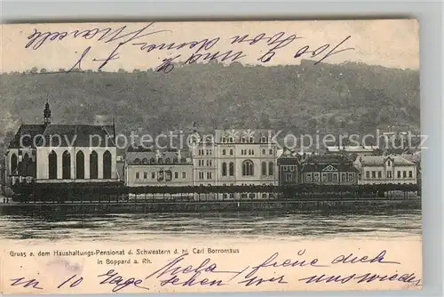 AK / Ansichtskarte Boppard Rhein Haushaltungs Pensionat Schwestern Carl Borromaeus Kat. Boppard