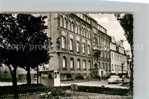 AK / Ansichtskarte Boppard Rhein Kneipp Sanatorium Sankt Ursula Kat. Boppard