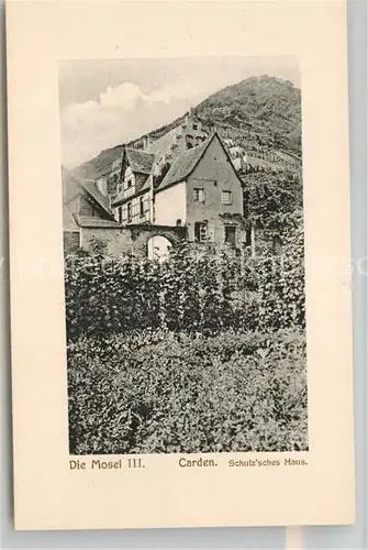 AK / Ansichtskarte Carden Schulzsches Haus Mosel III