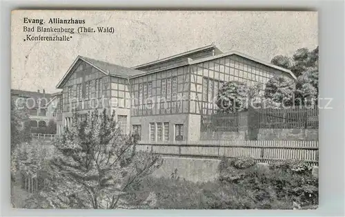 AK / Ansichtskarte Blankenburg Bad Evangelisches Allianzhaus Konferenzhalle Kat. Bad Blankenburg