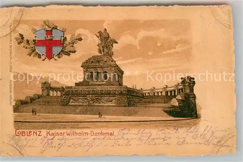 AK / Ansichtskarte Koblenz Rhein Kaiser Wilhelm Denkmal Kat. Koblenz