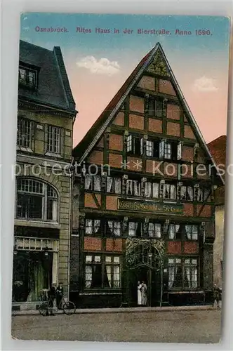 AK / Ansichtskarte Osnabrueck Altes Haus Bierstrasse 1690 Kat. Osnabrueck