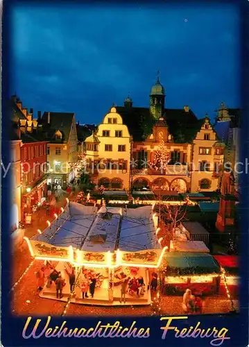 AK / Ansichtskarte Freiburg Breisgau Weihnachtsmarkt Kat. Freiburg im Breisgau