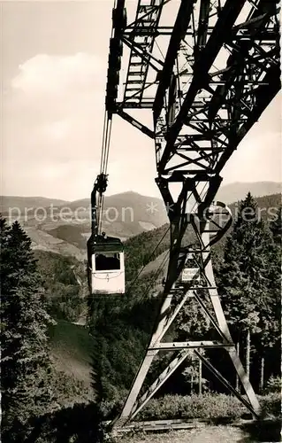 AK / Ansichtskarte Seilbahn Schauinsland Freiburg Breisgau Kat. Bahnen