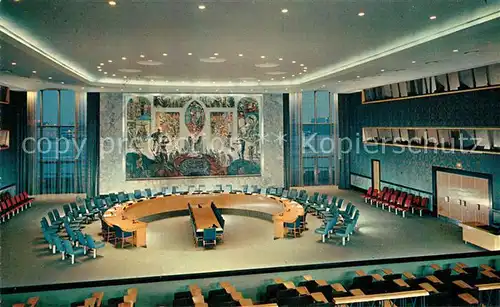 AK / Ansichtskarte Politik Security Council Chamber New York United Nations Headquarters  Kat. Politik