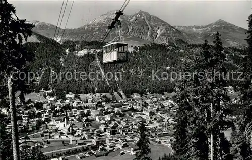 AK / Ansichtskarte Seilbahn Braema Bueel Jakobshorn Bahn Davos Schatzalp Schiahorn  Kat. Bahnen