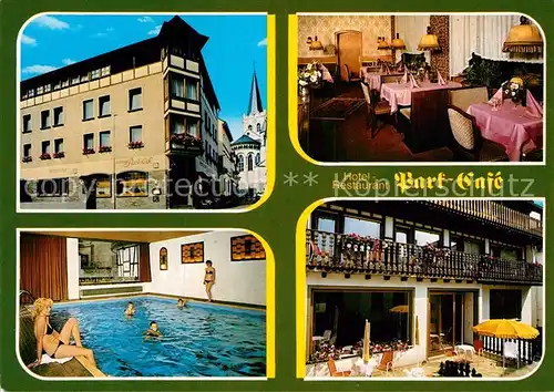 AK / Ansichtskarte Bacharach Rhein Hotel Park Cafe  Kat. Bacharach
