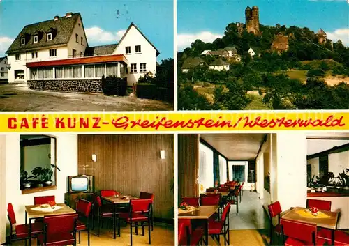AK / Ansichtskarte Greifenstein Hessen Cafe Kunz  Kat. Greifenstein
