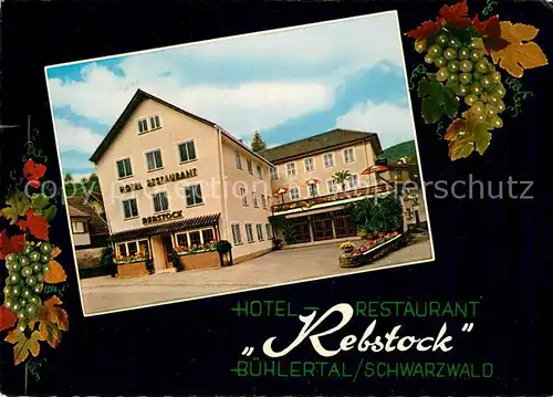 AK / Ansichtskarte Buehl Baden Hotel Rebstock Kat. Buehl