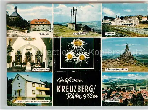 AK / Ansichtskarte Kreuzberg Rhoen Wasserkuppe Kloster Golgatha Kat. Gersfeld (Rhoen)
