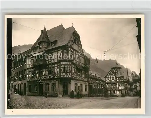 AK / Ansichtskarte Bacharach Rhein Hotel Restaurant Altkoelnischer Saal Kat. Bacharach